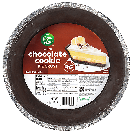 Food Club 9 inch Chocolate Cookie Cracker Pie Crust 1 ct