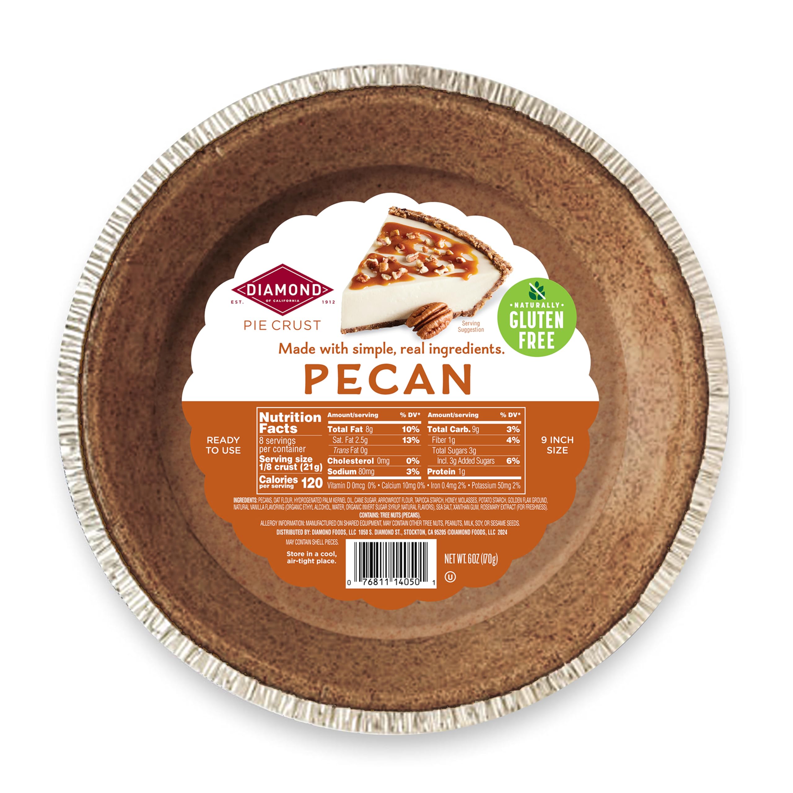 Diamond Pecan Pie Crust 1 ct