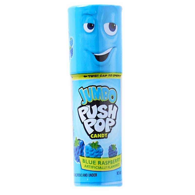 Jumbo Push Pop Blue Raspberry 1.06 oz