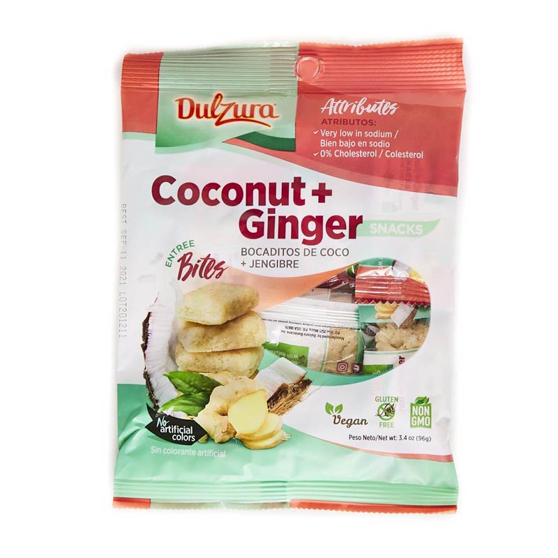 Dulzura Coconut & Ginger Snacks 3.4 oz