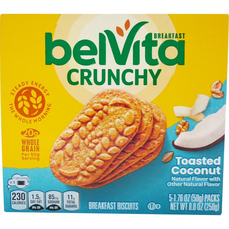 BelVita Crunchy Toasted Coconut Breakfast Crackers 8.8 oz