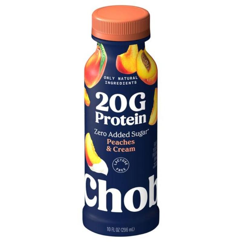 Chobani 20g Protein ZAS Peaches & Cream Drinkable Yogurt 10 oz