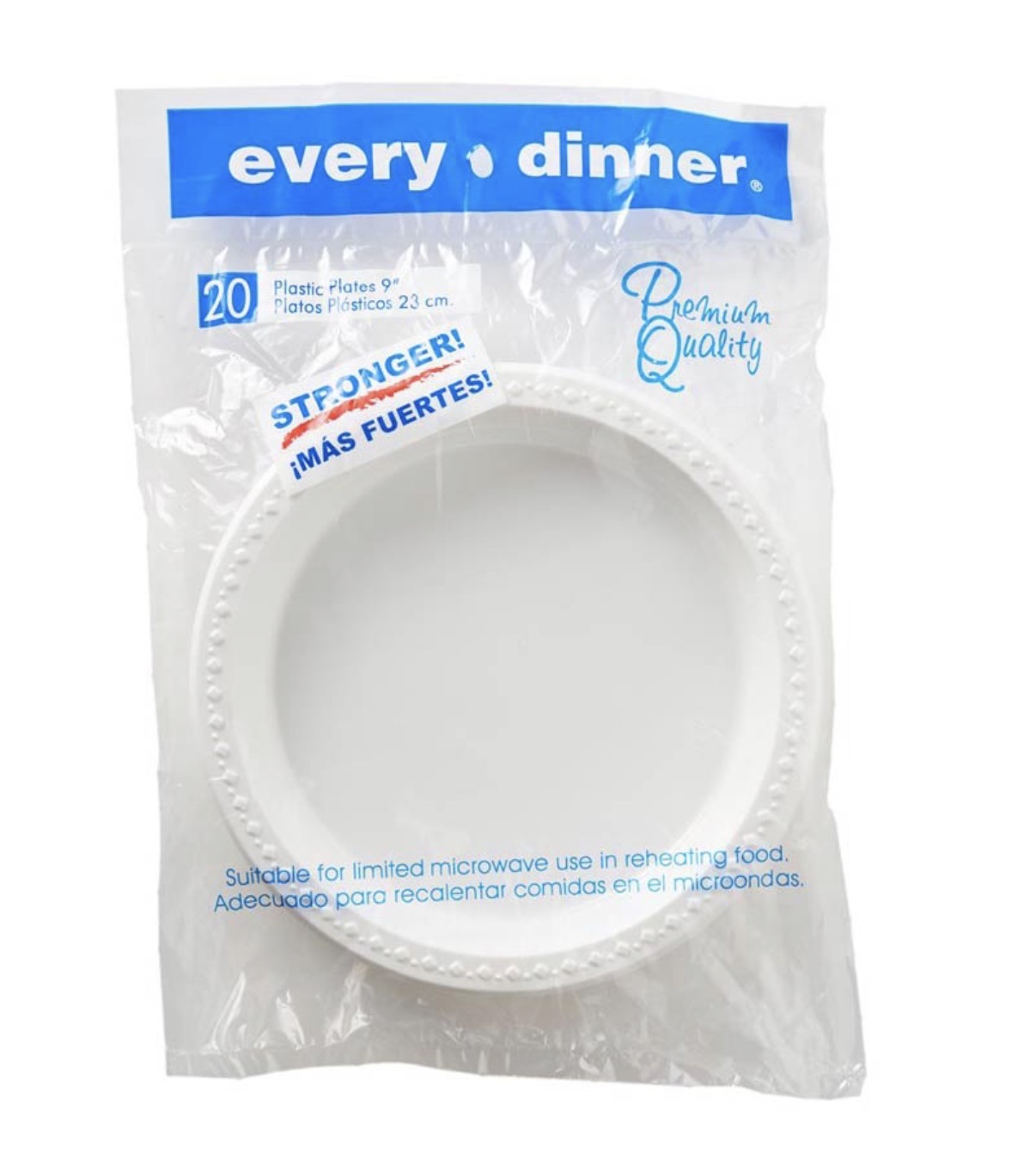 Every Dinner Plastic Plates 9” 20 ct