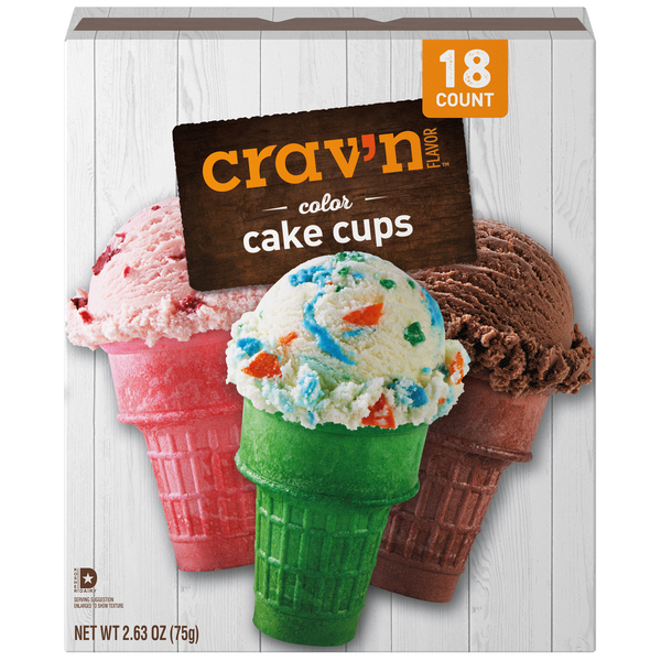 Crav’n Color Cake Cups 18 ct