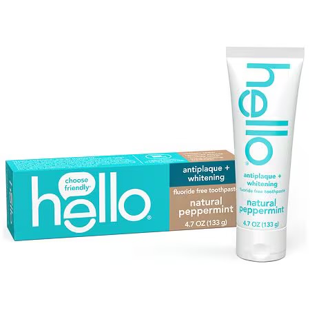 Hello Fluoride Free Antiplaque Toothpaste 5 oz