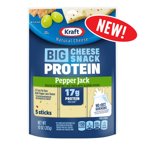 Kraft Big Cheese Snacks Protein+ Pepperjack 10 oz