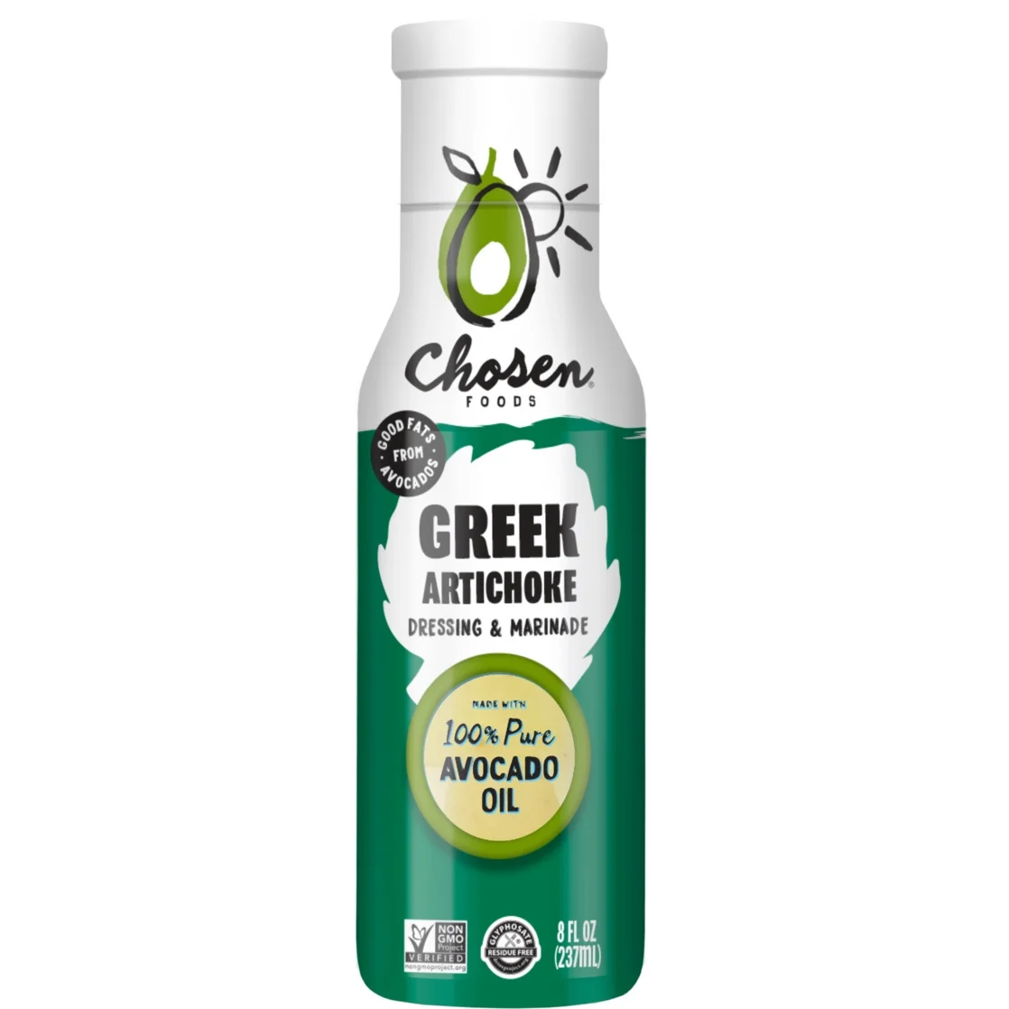 Chosen Greek Artichoke Avocado Oil Dressing & Marinade 8 oz