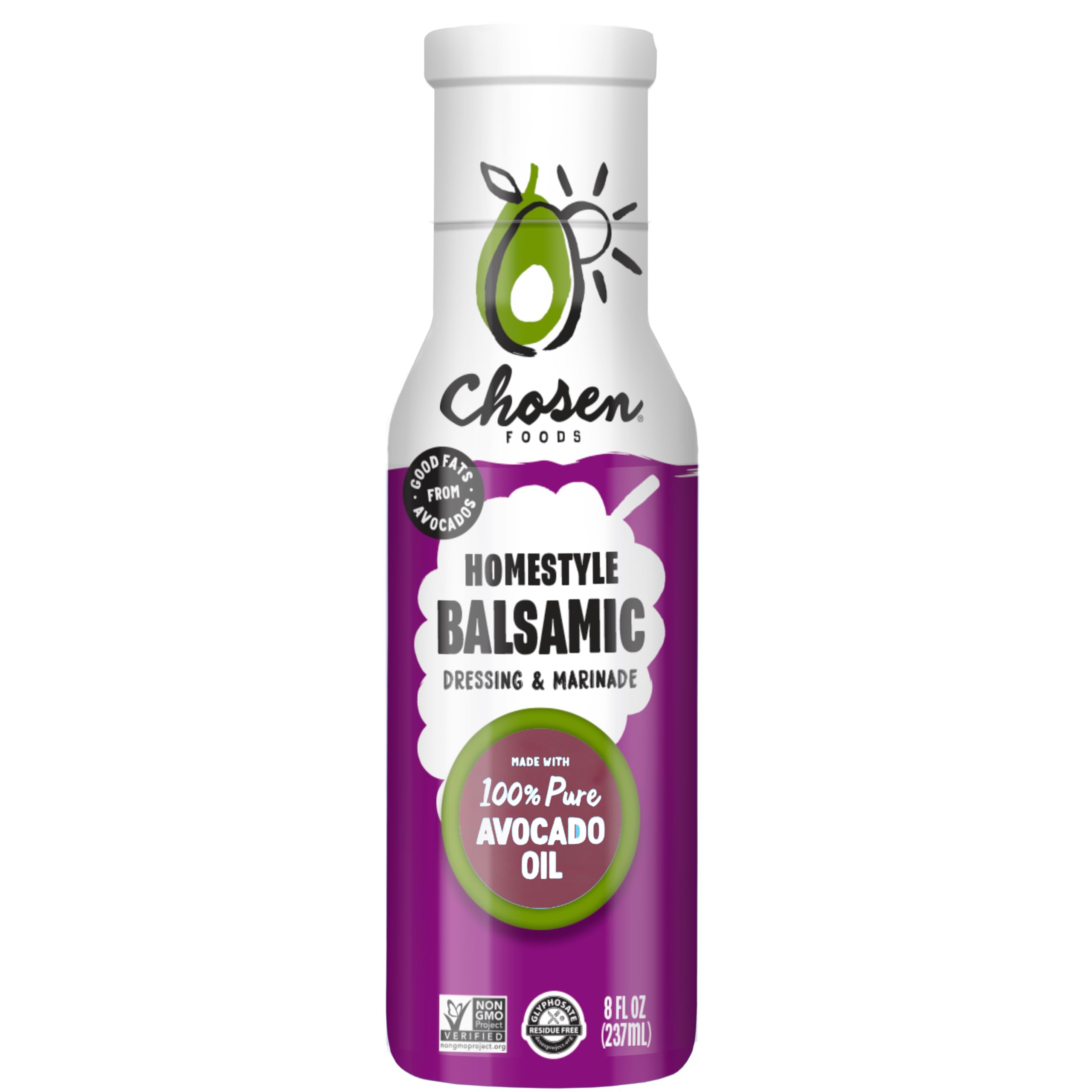 Chosen Homestyle Balsamic Avocado Oil Dressing & Marinade 8 oz