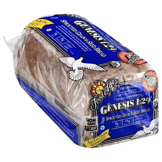 Food for Life Genesis 1:29 Flourless Sprouted Grain 6 Seed Bread 24 oz