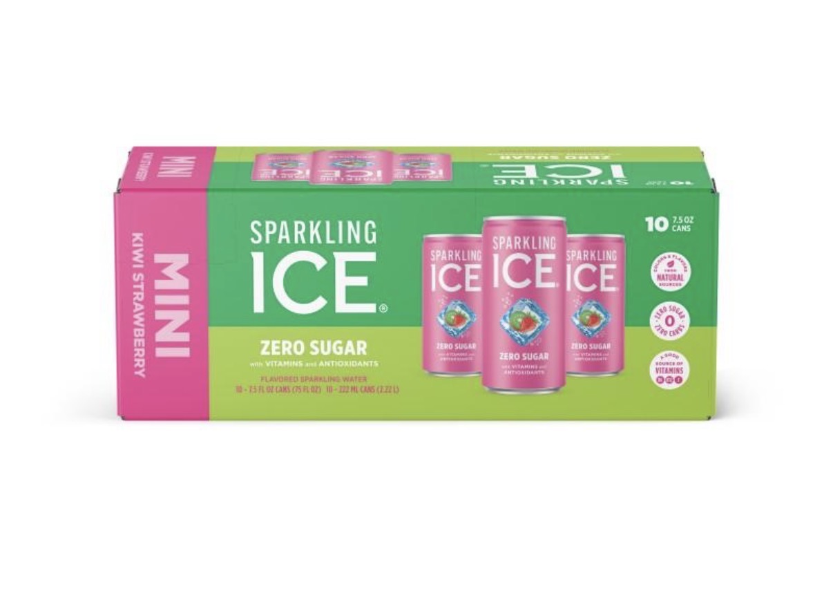 Sparkling Ice Zero Sugar Mini Kiwi Strawberry 10-7.5 oz