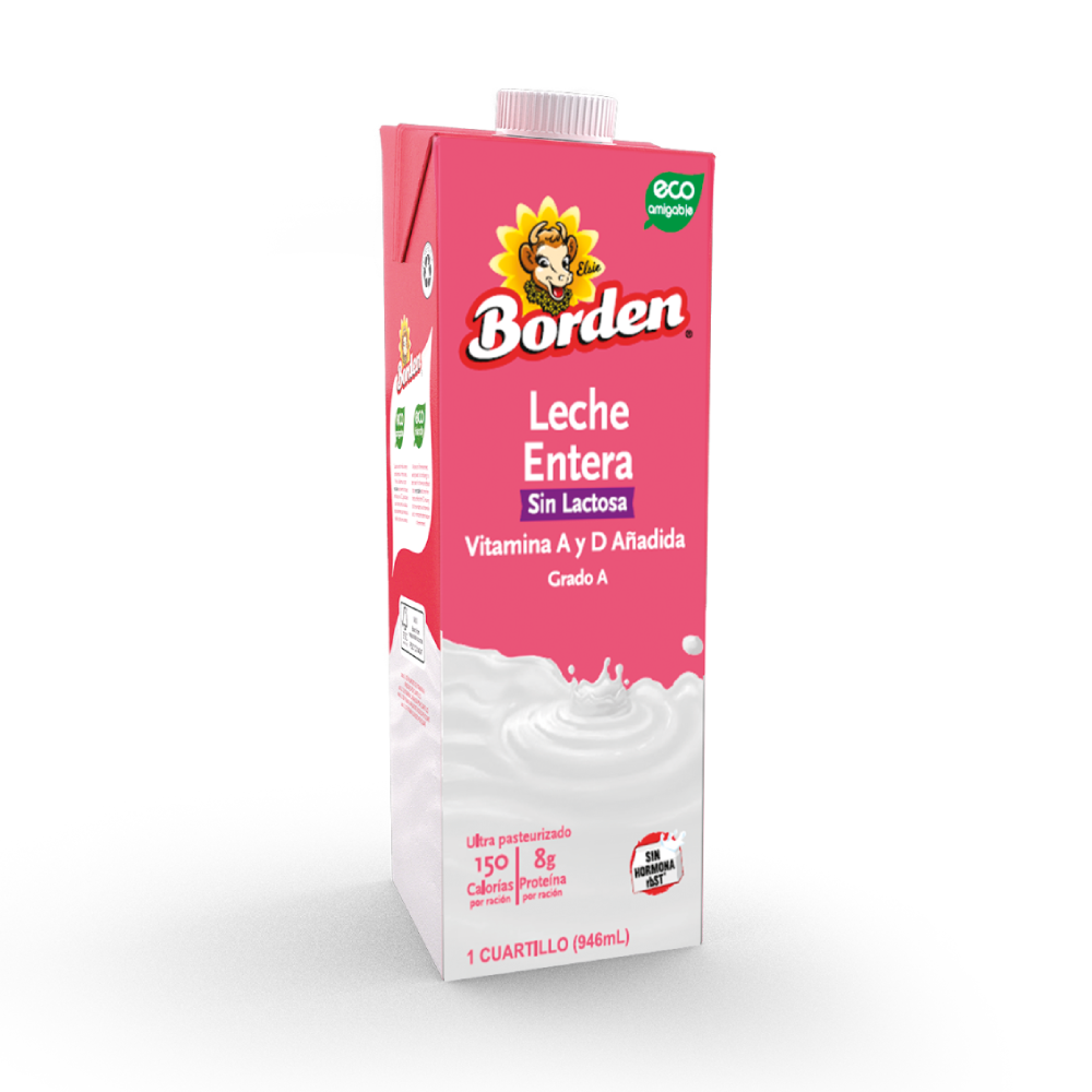 Borden Leche Entera Sin Lactosa 32 oz
