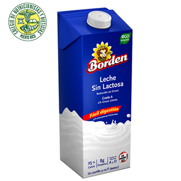 Borden Leche Sin Lactosa (2% Grasa) 32 oz