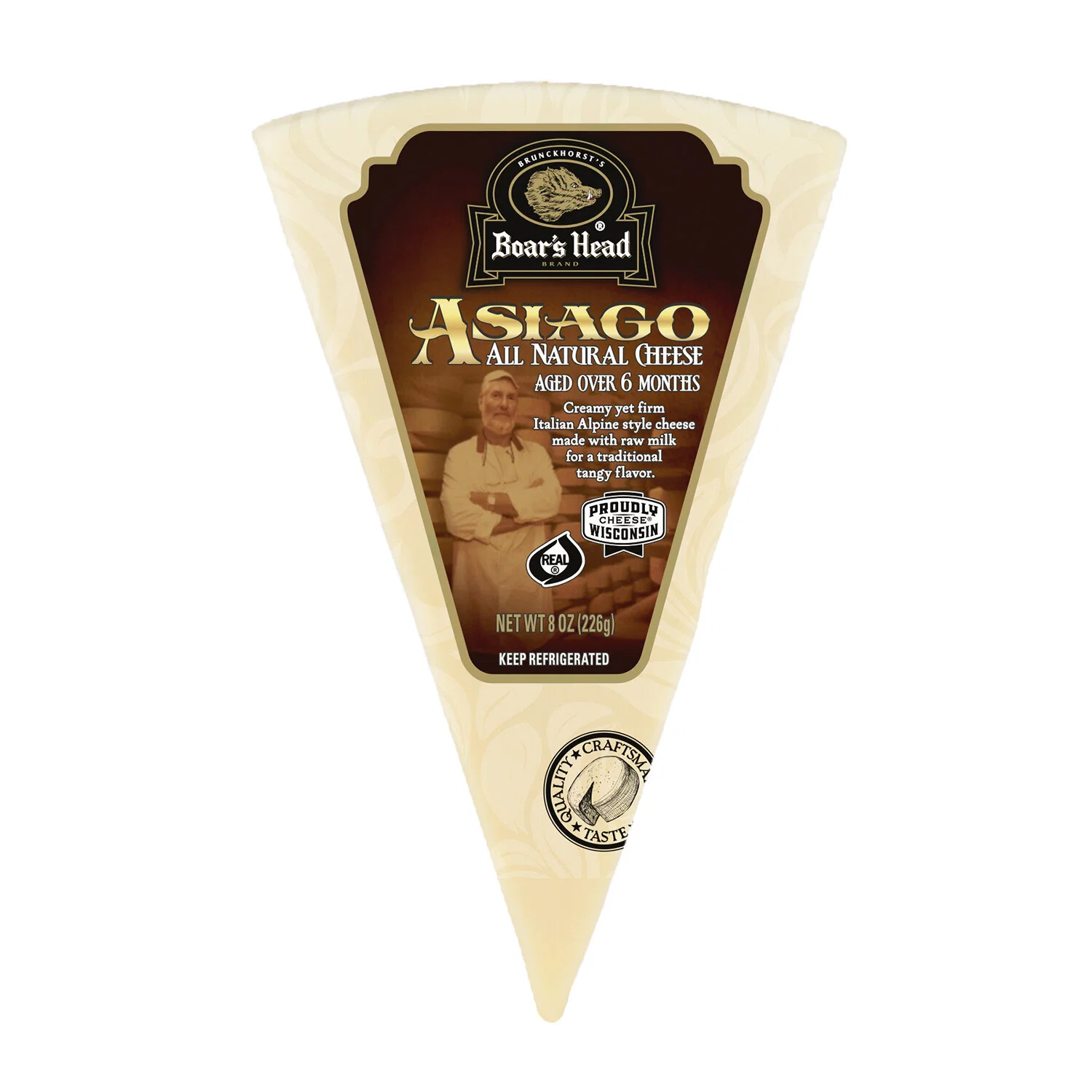 Boar's Head Asiago All Natural Aged over 6 Months 