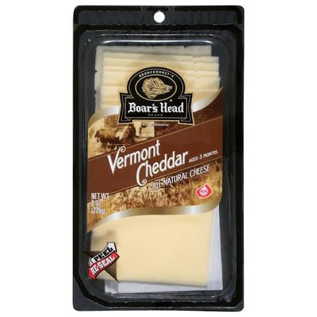 Boar's Head White Vermont Cheddar Cheese Block 8 oz