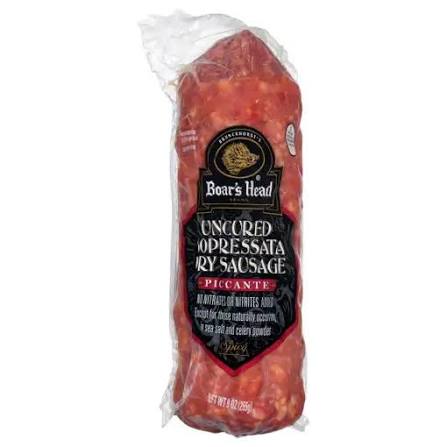 Boar's Head Uncured Sopressata Dried Sausage Piccante 9 oz