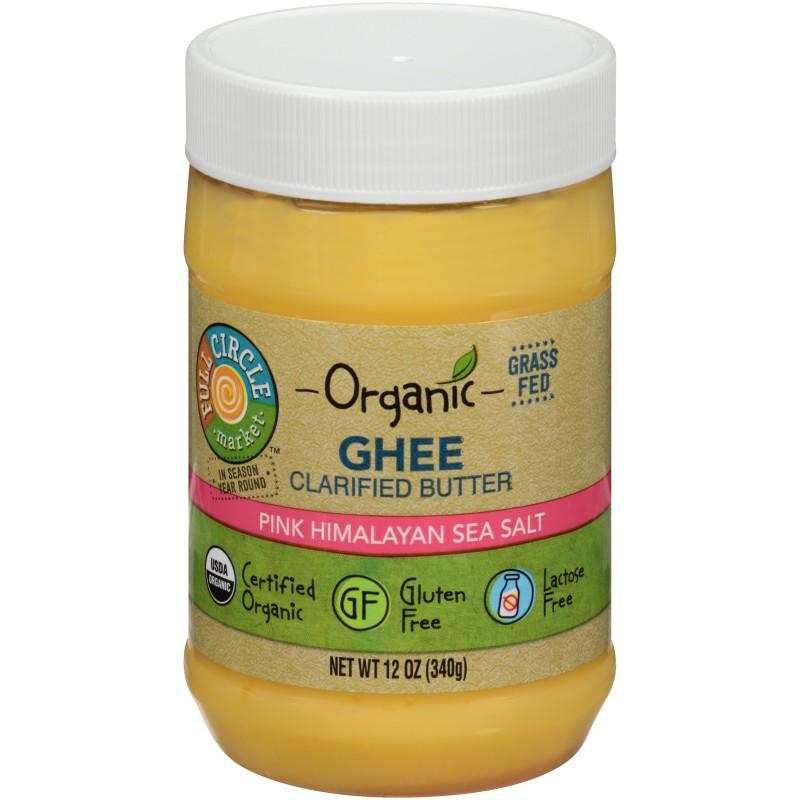 Full Circle Organic Ghee Pink Himalayan Salt 12 oz