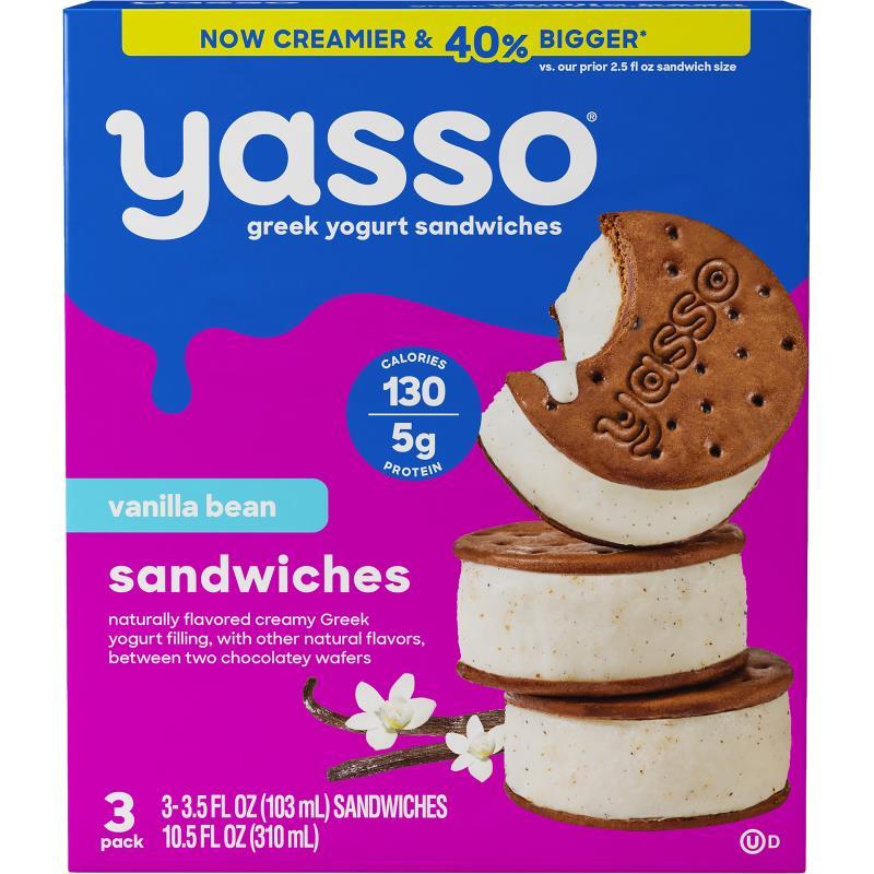Yasso Vanilla Bean Frozen Greek Yogurt Sandwiches 10.5 oz KmhKt