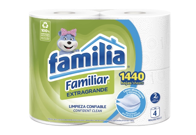 Familia Papel Sanitario Familiar Extra Grande 4 ct