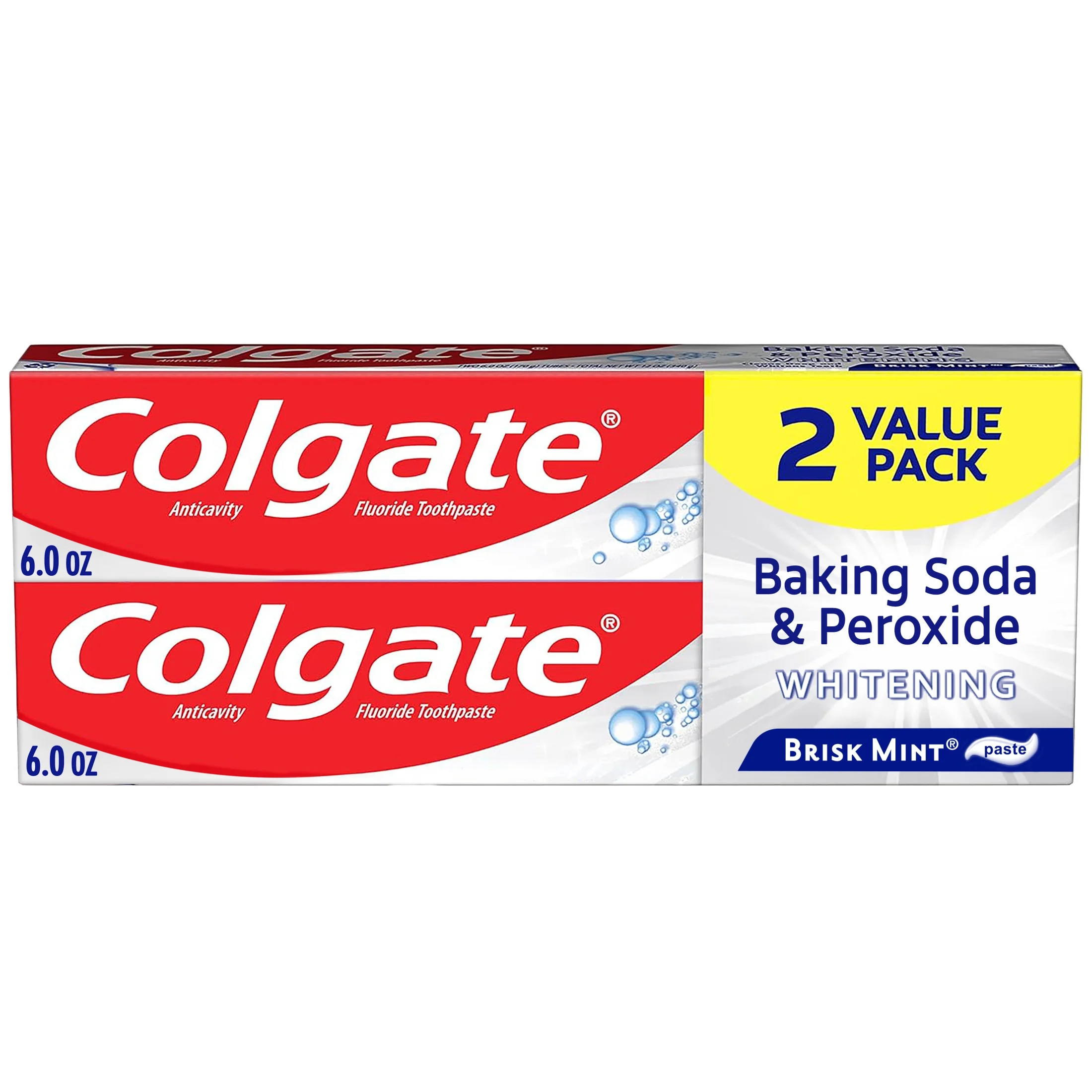 Colgate Baking Soda & Peroxide Toothpaste 2-6 oz