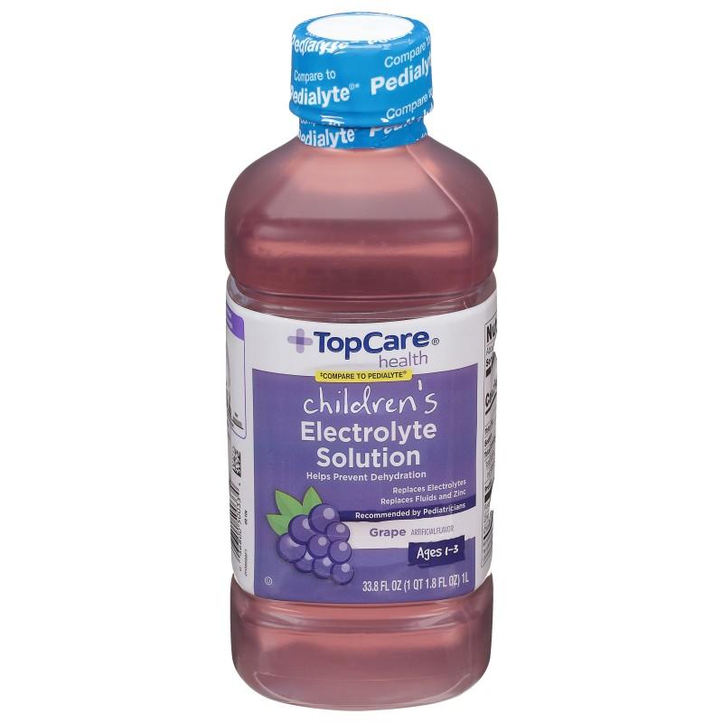 Top Care Children’s Electrolyte Solution Grape 33.8 oz 