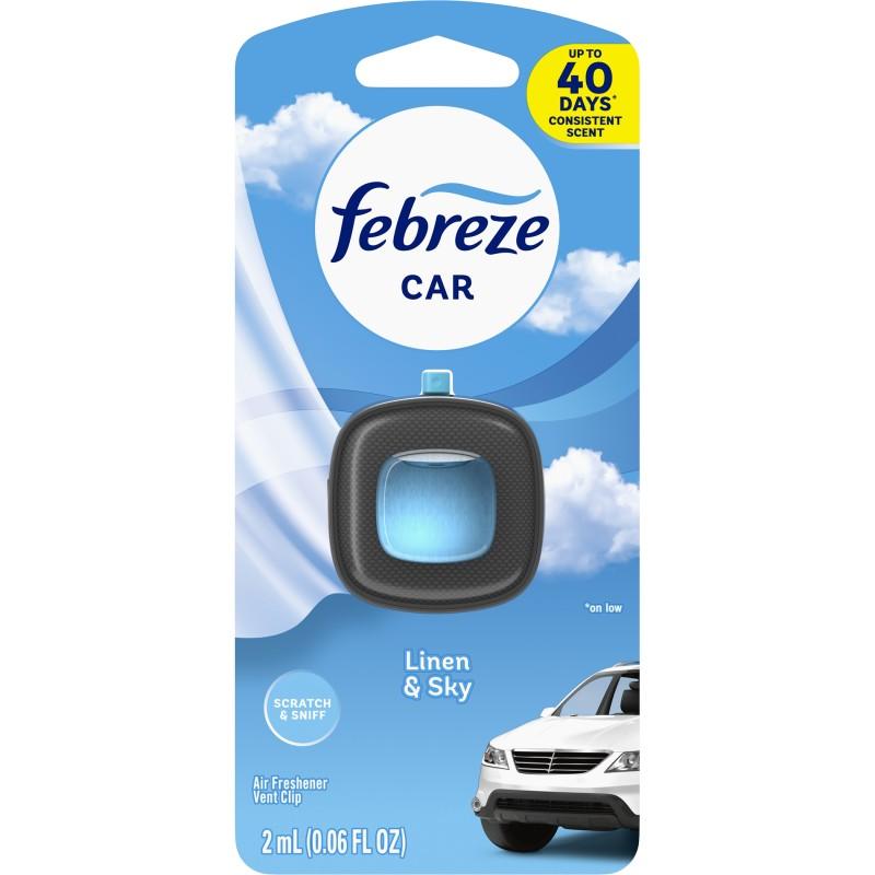 Febreze Car Vent Air Freshener Linen & Sky Scent 1 ct