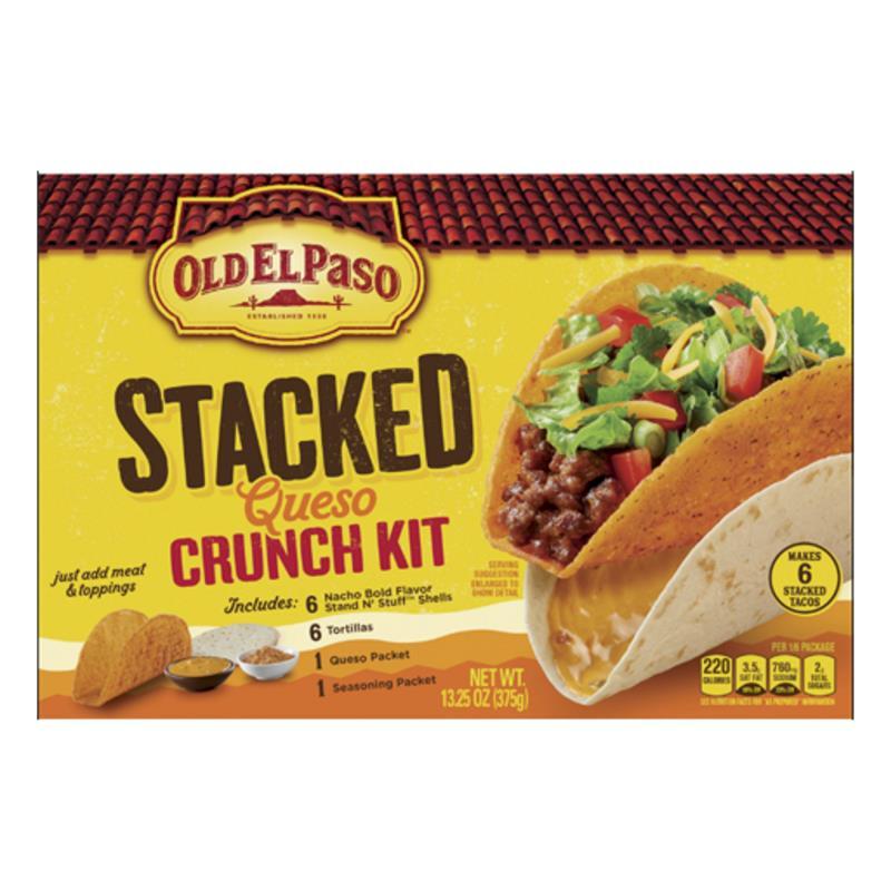 Old El Paso Stacked Queso Crunch Kit 13.25 oz
