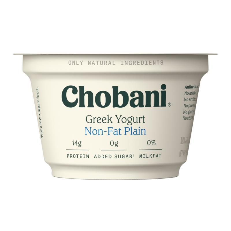Chobani Greek Yogurt Non-Fat Plain 4-5.3 oz