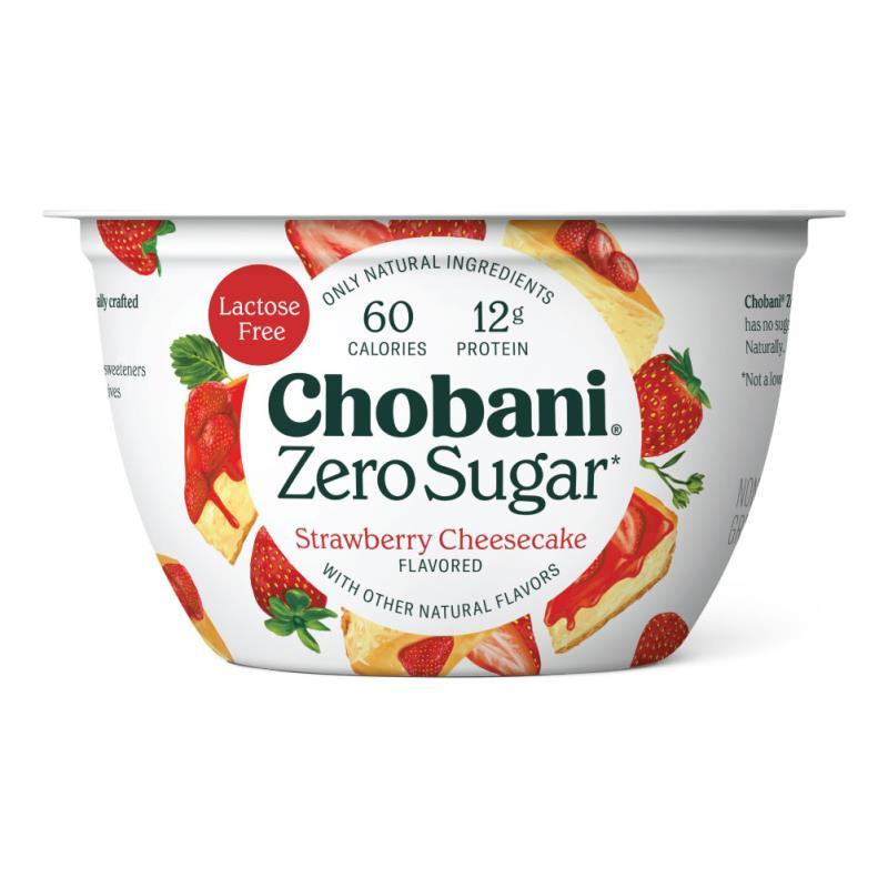 Chobani Zero Sugar Yogurt Strawberry Cheesecake 5.3 oz