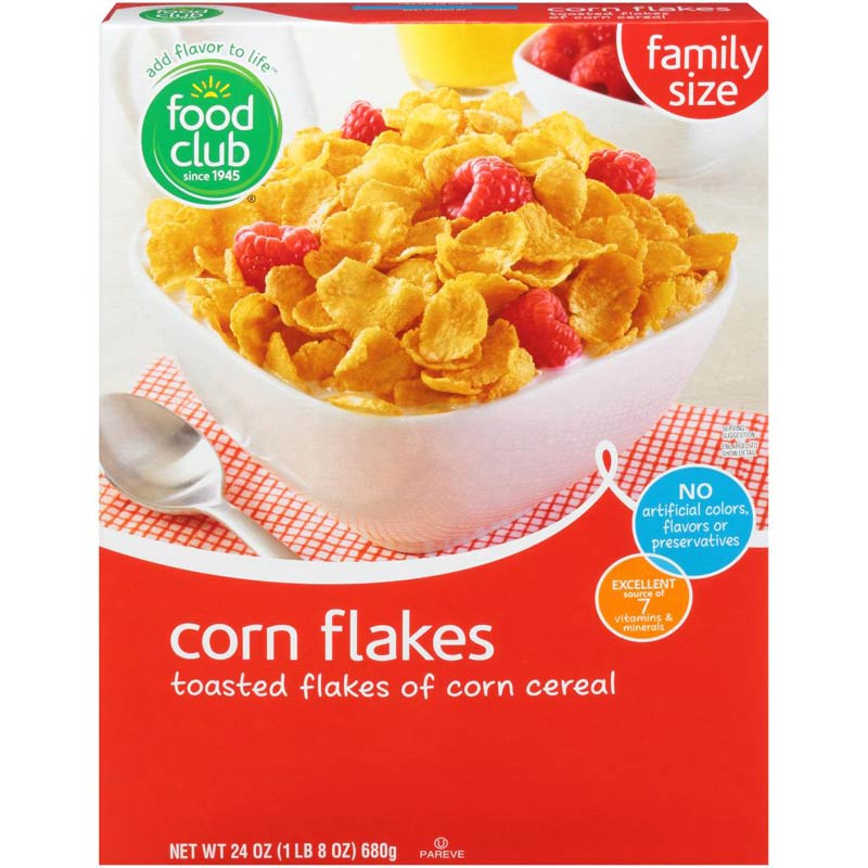 Food Club Corn Flakes Family Size 24 oz