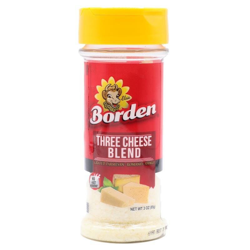 Borden Grated Three Cheese Blend 3 oz 