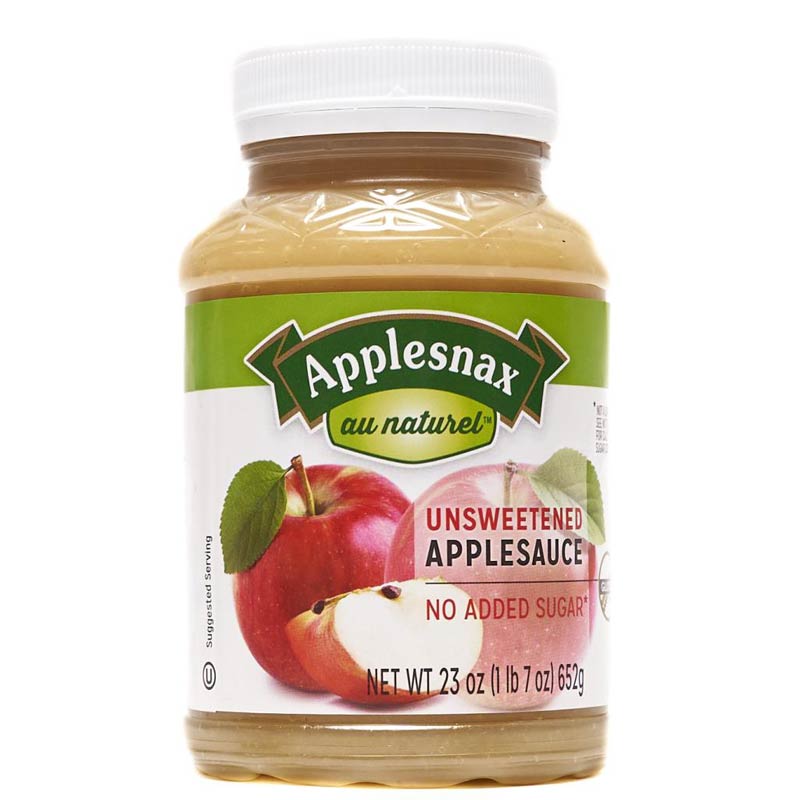 Applesnax Unsweetened Applesauce 23 oz