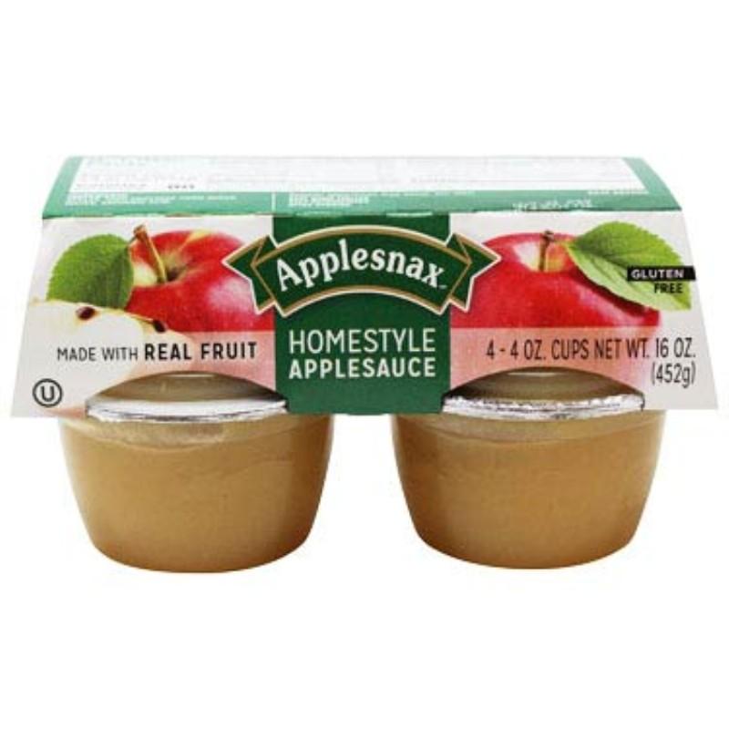 Applesnax Homestyle Applesauce 4-4 oz