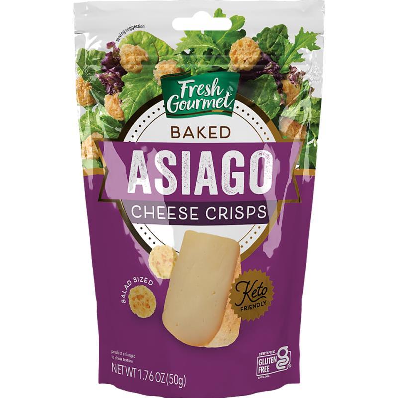Fresh Gourmet Baked Asiago Cheese Crisps 1.76 oz 6