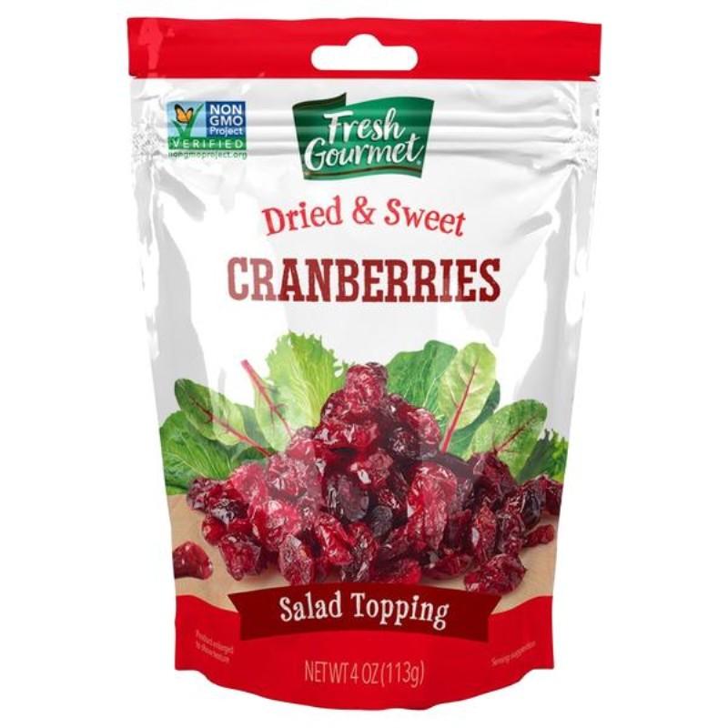 Fresh Gourmet Dried & Sweet Cranberries Salad Topper 4 oz