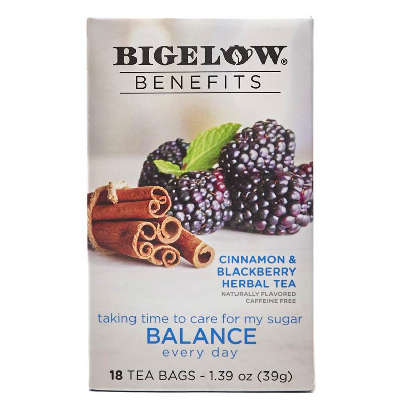 Bigelow Benefits Cinnamon & Blackberry Herbal Tea 18 ct