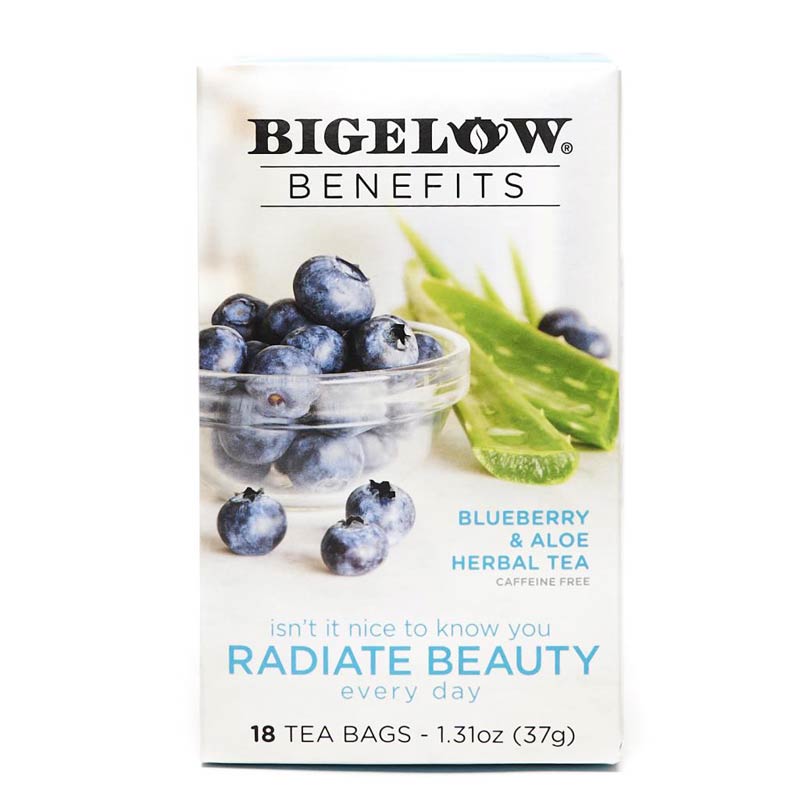 Bigelow Benefits Blueberry & Aloe Herbal Tea 18 ct