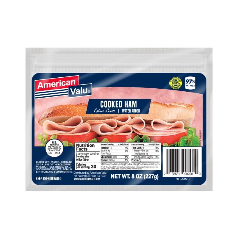 American Valu Cooked Ham 8 oz