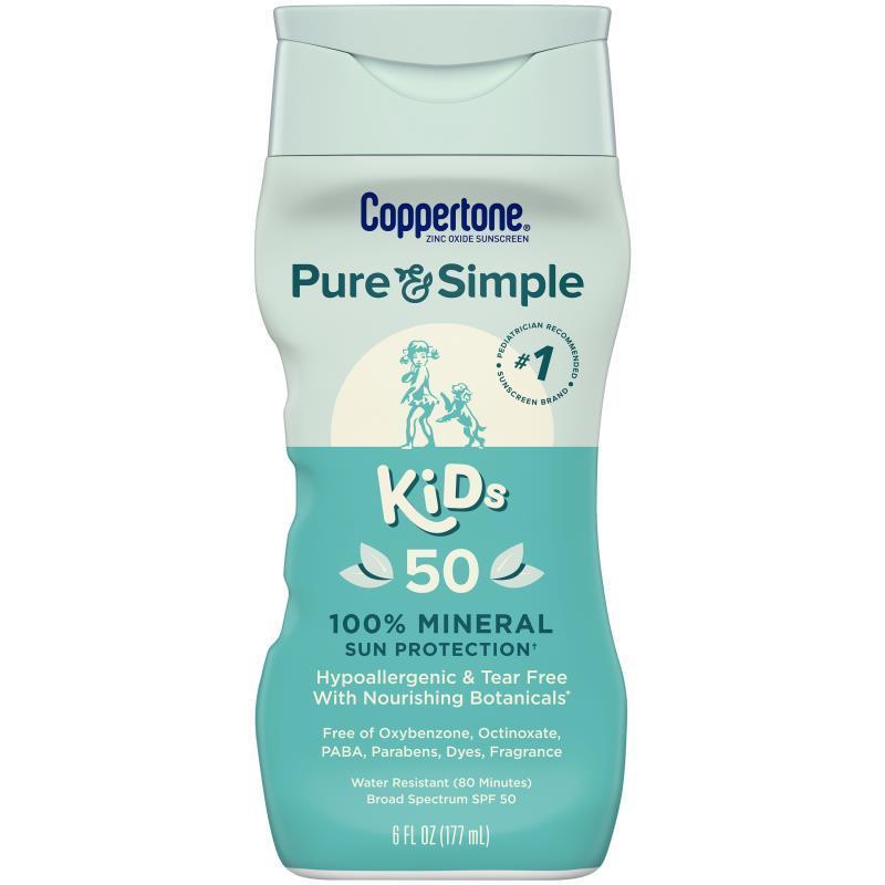 Coppertone Kids Pure & Simple 50 SPF 6 oz