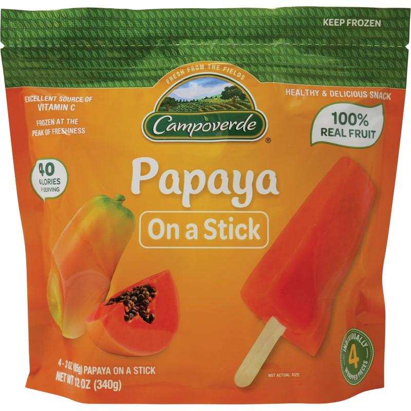 Campoverde Papaya On A Stick 4-3 oz