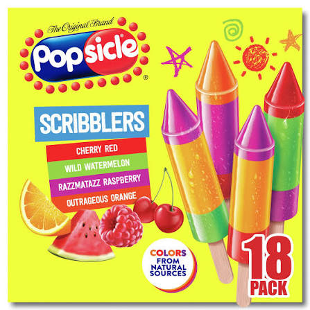 Popsicle Ice Pops Crayola Scribblers 18 ct