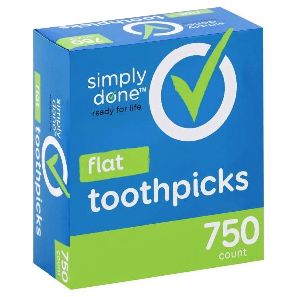 Simply Done Flat Toothpicks / Palillos 750 ct