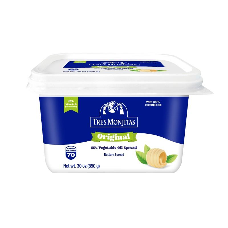 Tres Monjitas Vegetable Oil Spread 30 oz