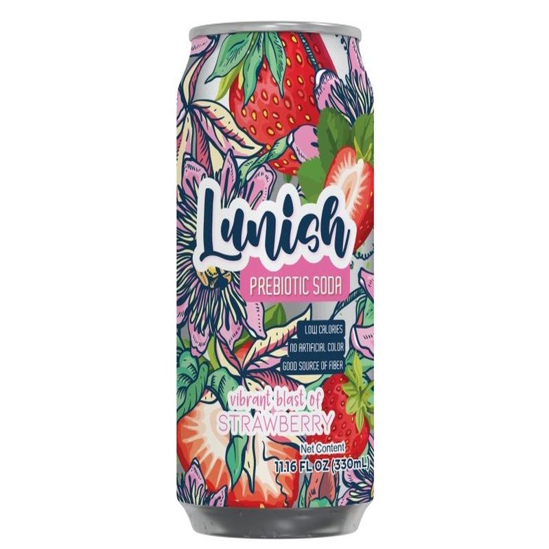 Lunish Prebiotic Soda Strawberry 11 oz