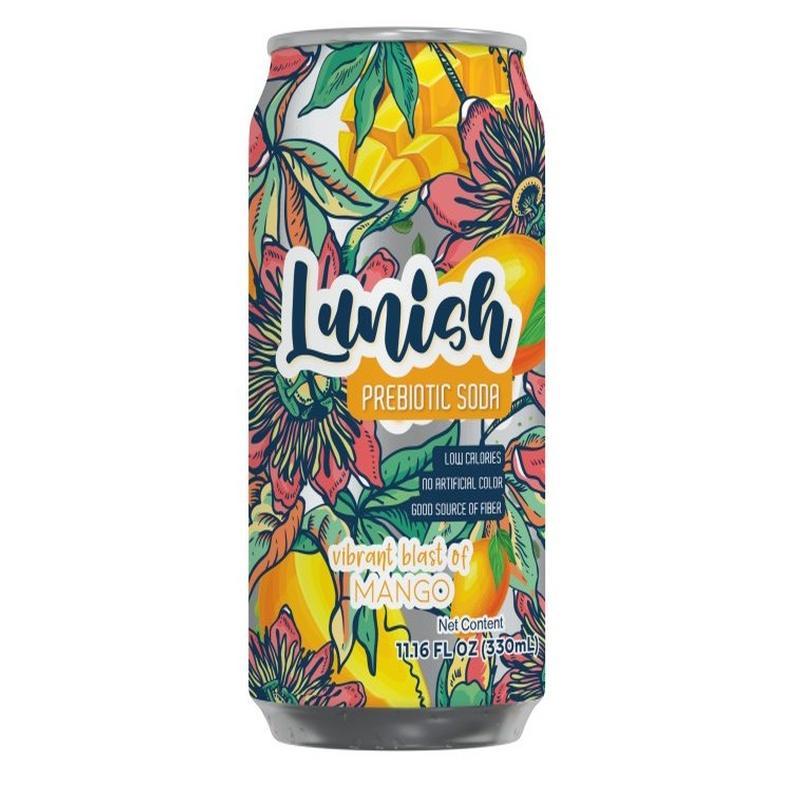 Lunish Prebiotic Soda Mango 11 oz