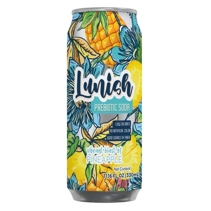 Lunish Prebiotic Soda Pineapple 11 oz