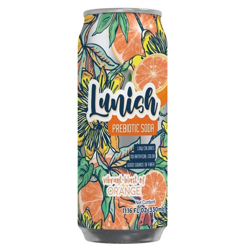 Lunish Prebiotic Soda Orange 11 oz