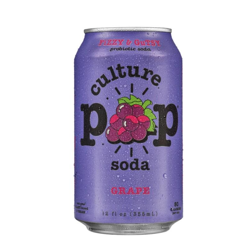 Culture Pop Soda Grape 12 oz