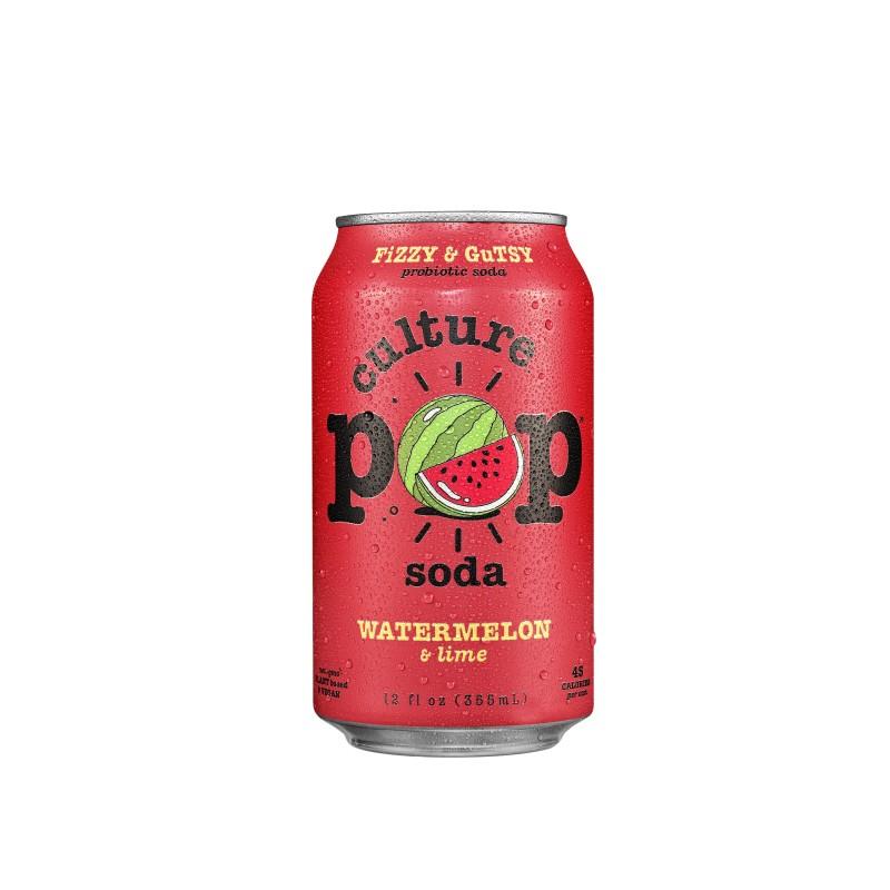 Culture Pop Watermelon & Lime Soda 12 oz