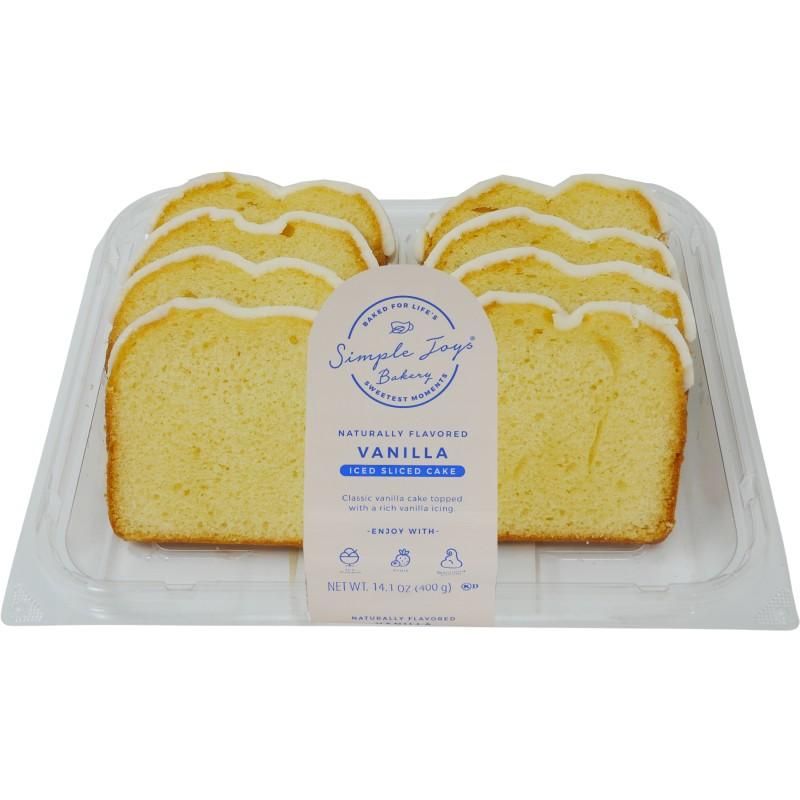Simple Joys Bakery Vanilla Iced Sliced Cake 14 oz