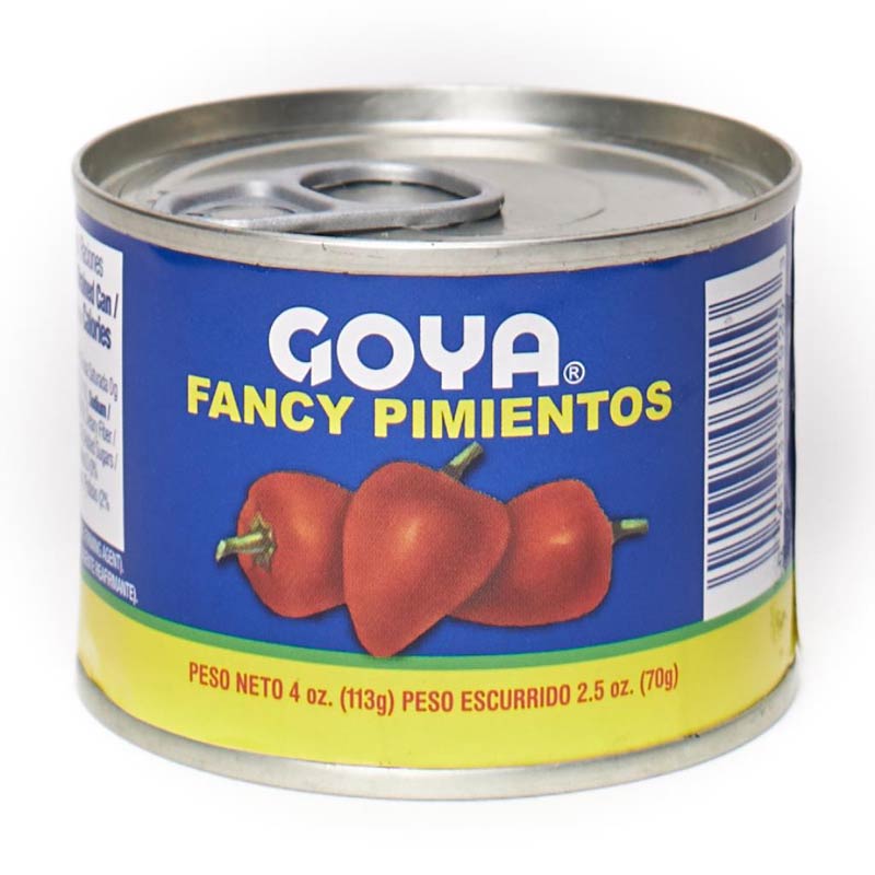 Goya Fancy Sliced Pimentos Glass Jar 4 oz